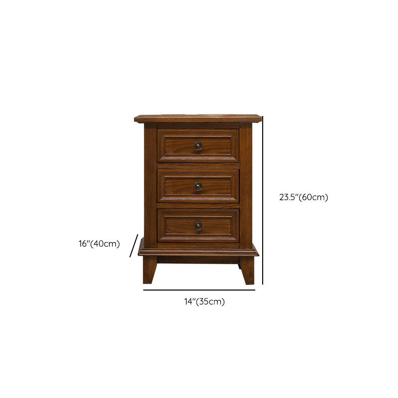 Traditional Night Table Storage Bed Nightstand with 3 Drawers for Home Clearhalo 'Bedroom Furniture' 'furn' 'furn_night_stand' 'Furniture' 'night_stand' 'Nightstands' 1200x1200_61db6cf5-edec-4a7b-9f32-708a2598c306
