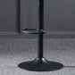 Modern Adjustable Leather Bar Stool Footrest Swivel Dining Stool for Living Room