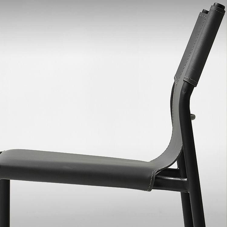 Contemporary Leather Dining Side Chair Matte Finish Solid Back Dining Chair (Set of 2) Clearhalo ' kitchen&dining_furn' 'Dining Chairs' 'Dining Tables & Seating' 'dining_chair' 'furn' 'furn_dining_chair' 'Furniture' 'furniture_dining_chair' 'Kitchen & Dining Furniture' 'kitchen' 1200x1200_61dc4752-742a-47be-97aa-9768c4e1dd9e