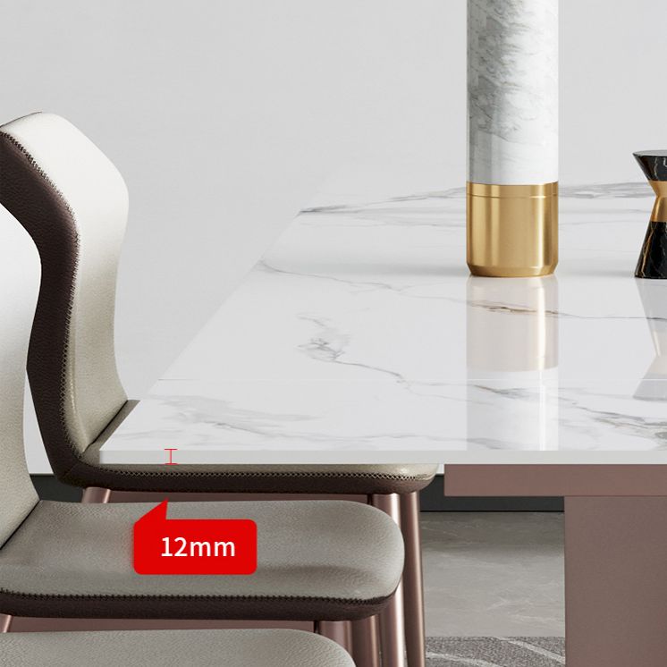 Modern Sintered Stone Top Dining Set Rectangle 1/4/6/7 Pieces Dining Room Table Set Clearhalo 'Dining Room Sets' 'Dining Tables & Seating' 'dining_room_set' 'furn' 'furn_dining_room_set' 'Furniture' 'furniture_dining_room_set' 'Kitchen & Dining Furniture' 1200x1200_61de1227-ddcc-4fb0-a643-fca24f8cadd3