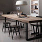 Industrial Home Solid Wood Table 29-inch Rectangle Double Pedestal Dining Table Clearhalo 'Dining Tables & Seating' 'Dining Tables' 'dining_table' 'furn' 'furn_dining_table' 'Furniture' 'furniture_dining_table' 'Kitchen & Dining Furniture' 'kitchen' 'kitchen_dining_table' 1200x1200_61de4566-cf8d-4ec7-aee1-5b39272f103c