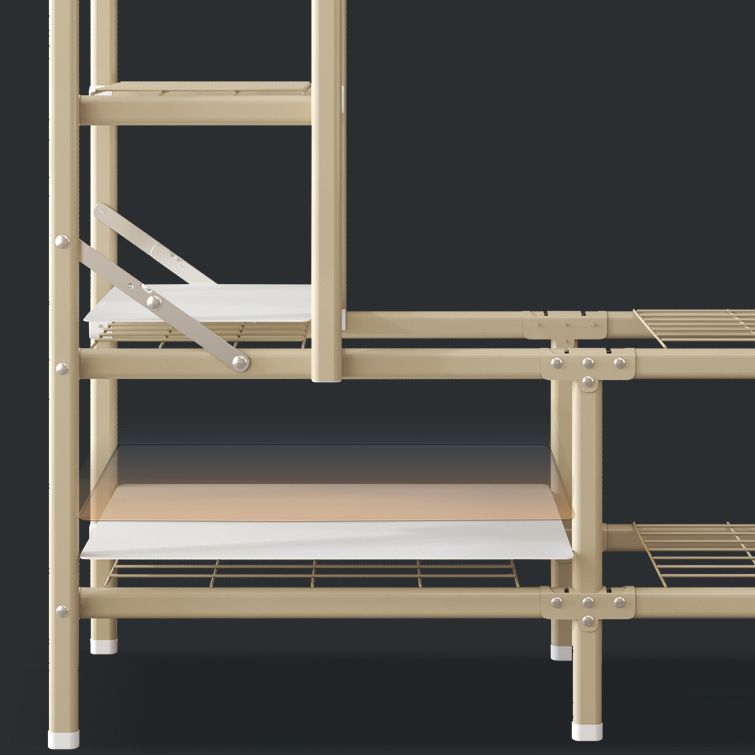 Hedendaagse stijl metalen garderobe doek staaf inbegrepen garderobe kast