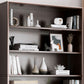 Closed Back Modern Style Bookshelf Wood Bookcase for Home Office