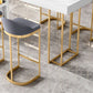 Glam Bar Table Set 1/3/5 Pcs Rectangle Stone Bar Table and Upholstered Stools Clearhalo 'Bar Furniture' 'furn' 'furn_home_bar_bar_sets' 'Furniture' 'Home Bars & Bar Sets' 'home_bar_bar_sets' 'Kitchen & Dining Furniture' 1200x1200_61e1d5f8-3906-4ed9-959e-cd9e95bde7b2