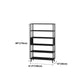 12 "W Black Iron Frame Bookshelf Modern Open Storage Bookcase per Home Office