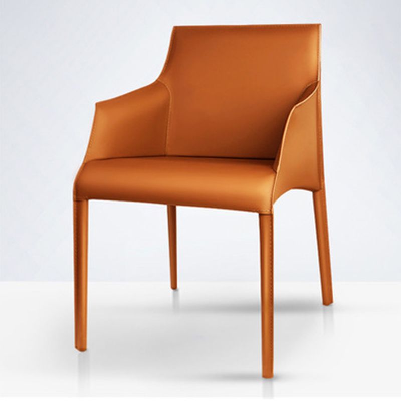 Sedia a braccio contemporanea sedia sala da pranzo solida per cucina