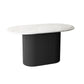 Oval White Tone Dining Table Luxury Pedestal Table for Dining Room Clearhalo ' dining_table' 'Dining Tables & Seating' 'Dining Tables' 'furn' 'furn_dining_table' 'Furniture' 'furniture_dining_table' 'Kitchen & Dining Furniture' 'kitchen&dining_furn' 'kitchen' 'kitchen_dining_table' 1200x1200_61e746f1-75e2-40a9-81b0-4bc262c8a4e0