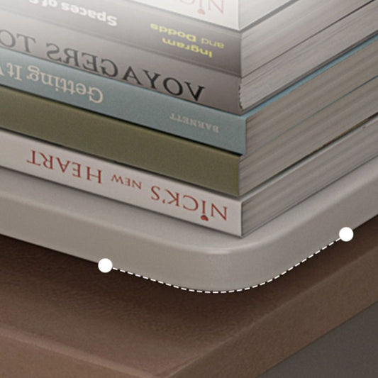 Scaffale in legno geometrico contemporaneo 13,77 "libreria di casa larga