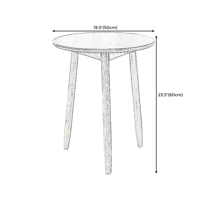 Round Wood Top End Table Tripod Sofa Side End Table in Natural/Brown Clearhalo 'Coffee & Accent Tables' 'End & Side Tables' 'end_side_tables' 'furn' 'furn_end_side_tables' 'Furniture' 'Living Room Furniture' 1200x1200_61e8867b-ae2d-4abf-9ab6-e4424fdb18b2