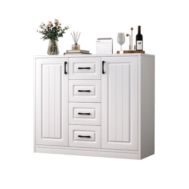 Contemporary White Wooden Accent Cabinet with Doors and Drawers Clearhalo 'Cabinets & Chests' 'cabinets_chests' 'furn' 'furn_cabinets_chests' 'Furniture' 'Living Room Furniture' 1200x1200_61e96c33-459c-48b5-88ad-61ab23717beb