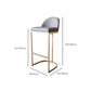 Glam Bar Stools Metal Armless Dining Stools with Gold Metal Base Clearhalo 'Bar Furniture' 'Bar Stools' 'bar_stools' 'furn' 'furn_bar_stools' 'Furniture' 'Kitchen & Dining Furniture' 1200x1200_61e9d3b3-1cdf-4495-94bf-e174f5261f8c