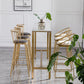 Glam Rectangle Bar Table Set 1/4/7 Pieces Faux Marble Fixed Counter Table Set Clearhalo 'Bar Furniture' 'furn' 'furn_home_bar_bar_sets' 'Furniture' 'Home Bars & Bar Sets' 'home_bar_bar_sets' 'Kitchen & Dining Furniture' 1200x1200_61eb9534-43d2-4d88-a31b-3471ddbaa5a1