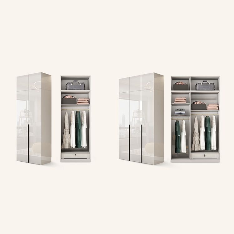 Armadio in legno di colore bianco morbido armadio del cassetto vicino per la camera da letto