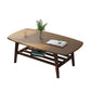 4 Legs Rectangular Coffee Table with Storage Rack Made of Wood Clearhalo 'Coffee & Accent Tables' 'Coffee Tables' 'coffee_tables' 'furn' 'furn_coffee_tables' 'Furniture' 'furniture_coffee_tables' 'Living Room Furniture' 1200x1200_61edaeab-7e6e-4b7f-b706-c6373ebfd01a