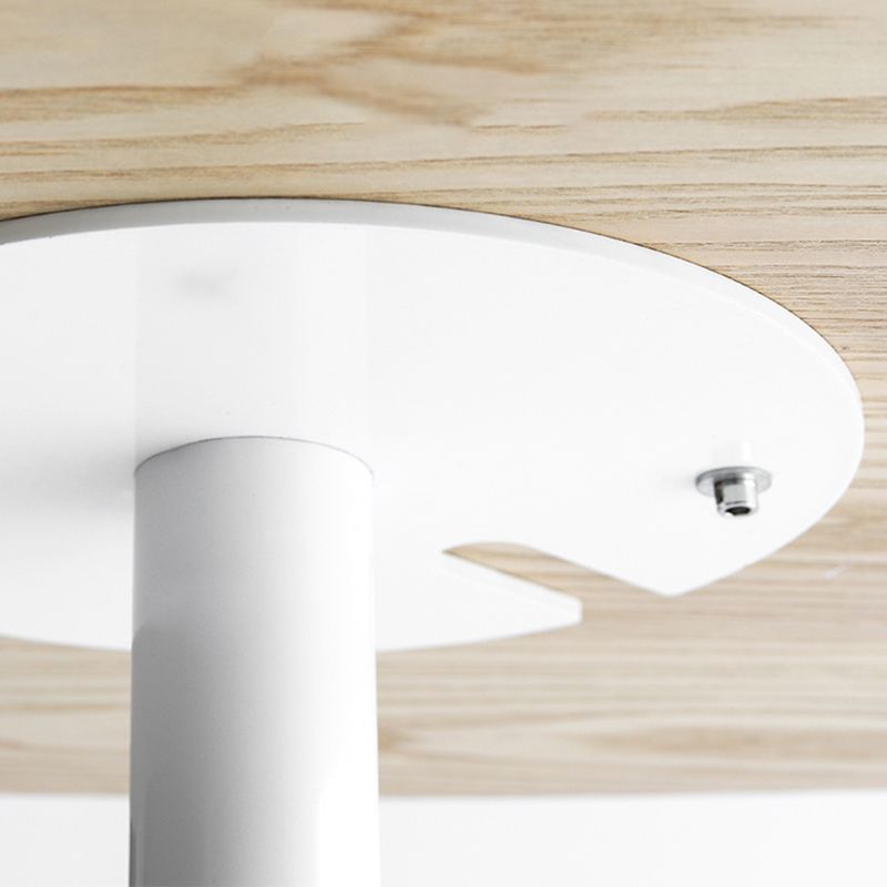 Tavolo da barretto in metallo e glam legno con base di piedistallo