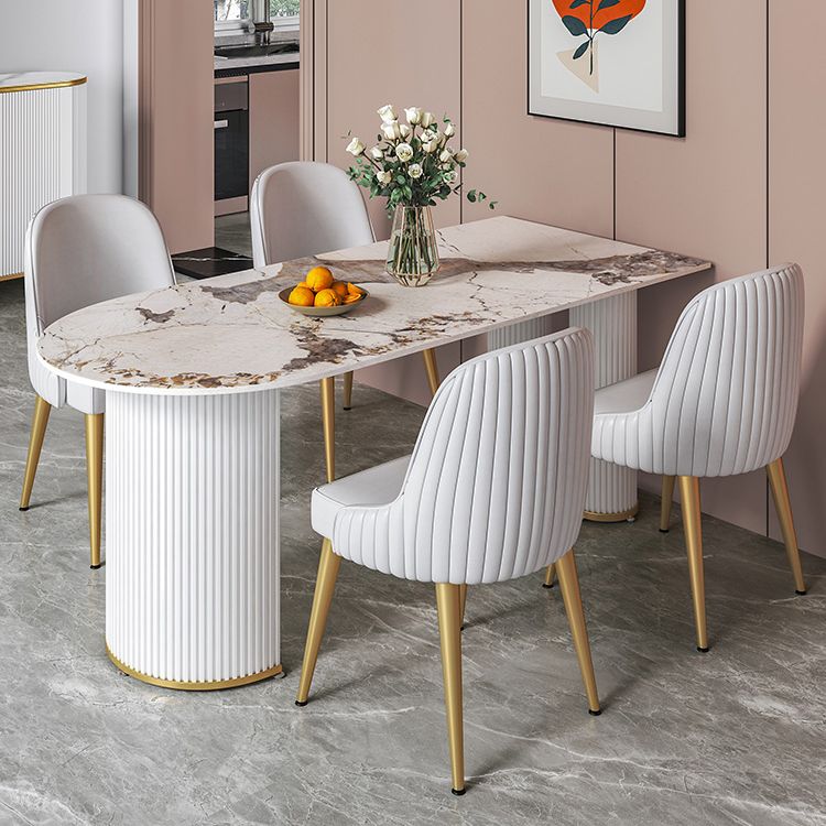 Sintered Stone Dining Table Traditional Luxury Dining Table for Kitchen Clearhalo 'Dining Tables & Seating' 'Dining Tables' 'dining_table' 'furn' 'furn_dining_table' 'Furniture' 'furniture_dining_table' 'Kitchen & Dining Furniture' 'kitchen' 'kitchen_dining_table' 1200x1200_61edd9ea-954b-40ab-999b-3fbe06bdf8c7