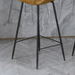 Contemporary Leather Counter Stool Armless Stool with Metal Legs