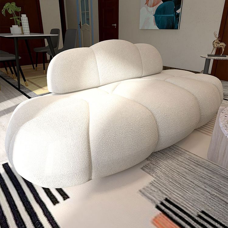 Contemporary Armless Sofa Wool Cloud-Shaped Seating in Cream Clearhalo 'furn' 'furn_sofas' 'Furniture' 'Living Room Furniture' 'Sofa' 'sofas' 1200x1200_61ef3ec4-4c54-4ee5-a9f7-837effdf68c8