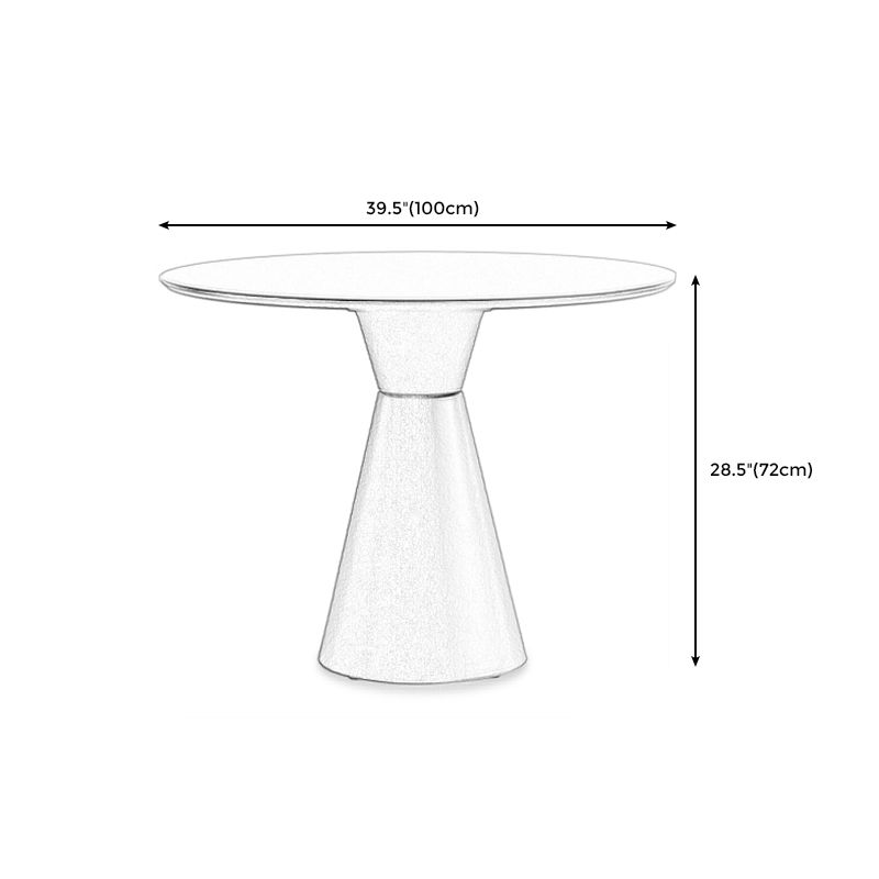 28.3 " H Single Leg Metal Base Solid Color Round Slate Coffee Table For Apartment Clearhalo 'Coffee & Accent Tables' 'Coffee Tables' 'coffee_tables' 'furn' 'furn_coffee_tables' 'Furniture' 'furniture_coffee_tables' 'Living Room Furniture' 1200x1200_61f054e5-2726-45a8-80b0-ca51ce8a9def