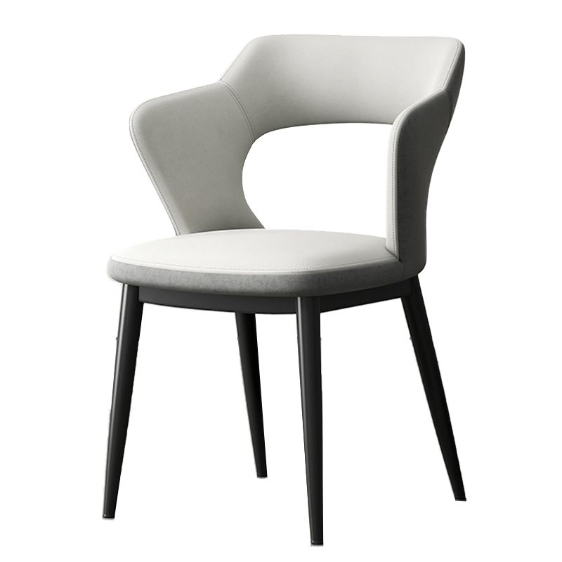 Chaise latéral sans bras moderne du milieu du siècle