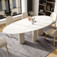 Metal Traditional Luxury Oval Dining Table Sintered Stone Table with White Legs Clearhalo ' dining_table' 'Dining Tables & Seating' 'Dining Tables' 'furn' 'furn_dining_table' 'Furniture' 'furniture_dining_table' 'Kitchen & Dining Furniture' 'kitchen&dining_furn' 'kitchen' 'kitchen_dining_table' 1200x1200_61f16855-ea24-4dfd-809c-c771d5d1c4e8