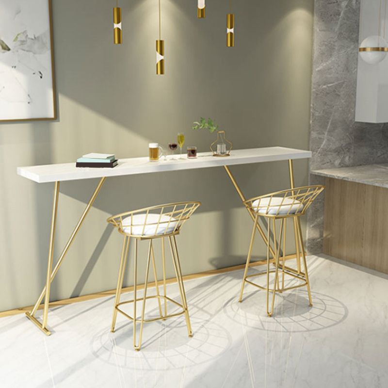 Glam Backrest Stools Metal Barstool with Gold Metal Legs for Bar Clearhalo 'Bar Furniture' 'Bar Stools' 'bar_stools' 'furn' 'furn_bar_stools' 'Furniture' 'Kitchen & Dining Furniture' 1200x1200_61f31c29-12ca-4be4-b05d-a42a44b31a3b