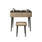 3-Drawer Modern Stone Eitelkeit Make-up-Schminktisch mit Stuhl