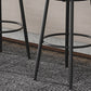 Black Metal Nordic Barstool Low Back Indoor Tall Stool with Upholstered Seat Clearhalo 'Bar Furniture' 'Bar Stools' 'bar_stools' 'furn' 'furn_bar_stools' 'furniture_bar_stools' 'Kitchen & Dining Furniture' 'kitchen&dining_furn' 'kitchen' 'kitchen_furn' Furniture' 1200x1200_61f366d3-1e9d-4c52-a015-40f7ae7f1c98