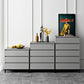 Mobile sideboard del soggiorno in legno moderno moderno server buffet con cassetto