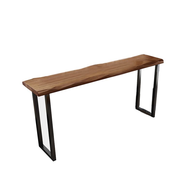 Table supérieure en bois Table de pub rectangulaire de style industriel pour utilisation sur patio