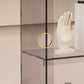 Glam Closed Back Standard Bookshelf Shelves Included Acrylic Bookcase