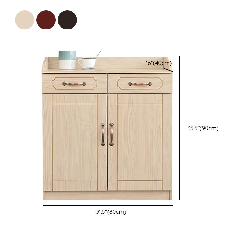 Panneau latéral de style moderne avec tiroirs et armoires