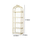 Estantería de estantería moderna de oro Etagere Metal Open Bookcase para sala de estar
