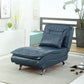 Modern Chaise Adjustable Chaise Lounge Chair for Living Room with Metal Base