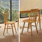 Oak Solid Wood Dining Chair Traditional Dining Room Chair for Home