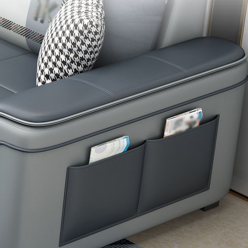 6-Seater Pillowed Back Cushions Square Arm Sectional Sofa for Living Room Clearhalo 'furn' 'furn_sectionals' 'Furniture' 'furniture_sectionals' 'kitchen' 'kitchen_sectionals' 'Living Room Furniture' 'Sectionals' 1200x1200_61fb3164-2e09-4048-8d62-b46bc80ee8a3