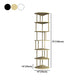 Scandinavian Iron Corner Bookshelf Vertical Open Bookcase for Bedroom Clearhalo 'Bookcases' 'furn' 'furn_bookcases' 'Furniture' 'furniture_bookcases' 'Office Furniture' 1200x1200_61fd0f46-300c-415b-a8de-d5327729a58a