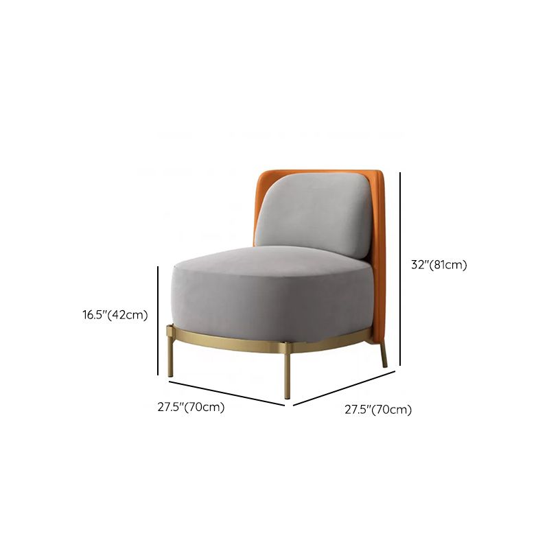 Upholstered Accent Armchair 4 Legs Sewn Pillow Back Accent Chair Clearhalo 'Accent Chairs' 'accent_chairs' 'Chairs & Seating' 'furn' 'furn_accent_chairs' 'Furniture' 'Living Room Furniture' 1200x1200_61fd5ed0-7333-4322-8158-17f86ed28e4f