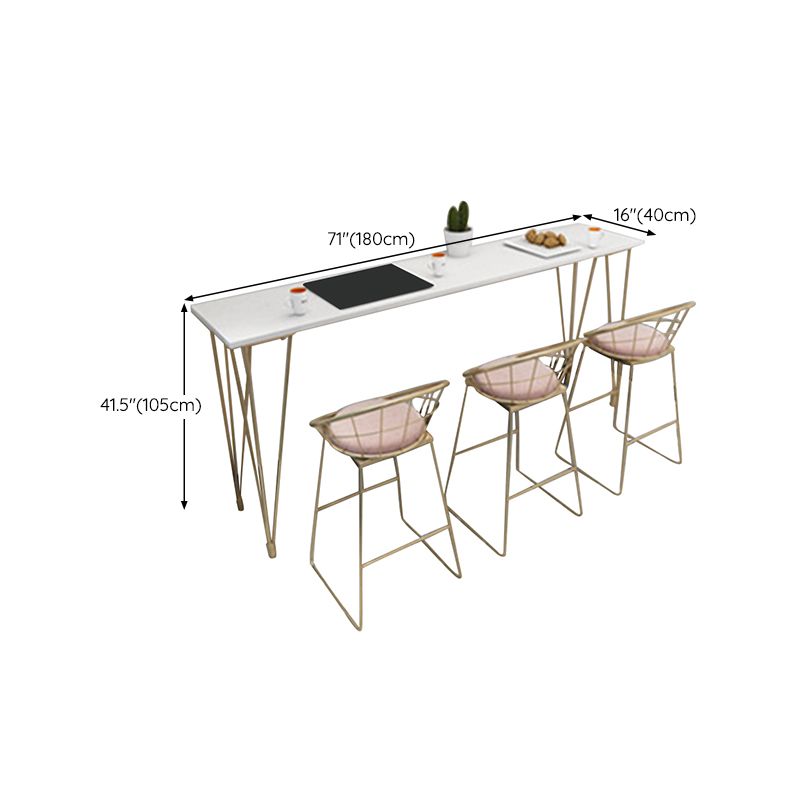 Rectangle Bar Table Contemporary Pub Table for Indoor and Breakroom Clearhalo 'Bar Furniture' 'Bar Tables' 'bar_tables' 'furn' 'furn_bar_tables' 'Furniture' 'Kitchen & Dining Furniture' 1200x1200_61ffaf19-e310-43c0-bbc6-e64a844a47ff