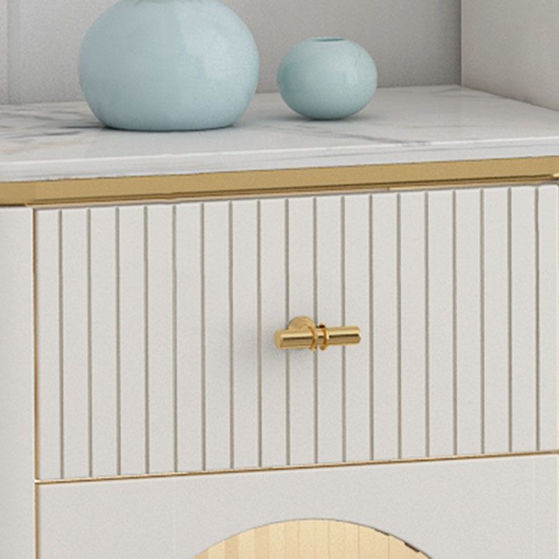 Eigentijdse opbergkast dressoir stenen top opbergkist 11.81-inch w