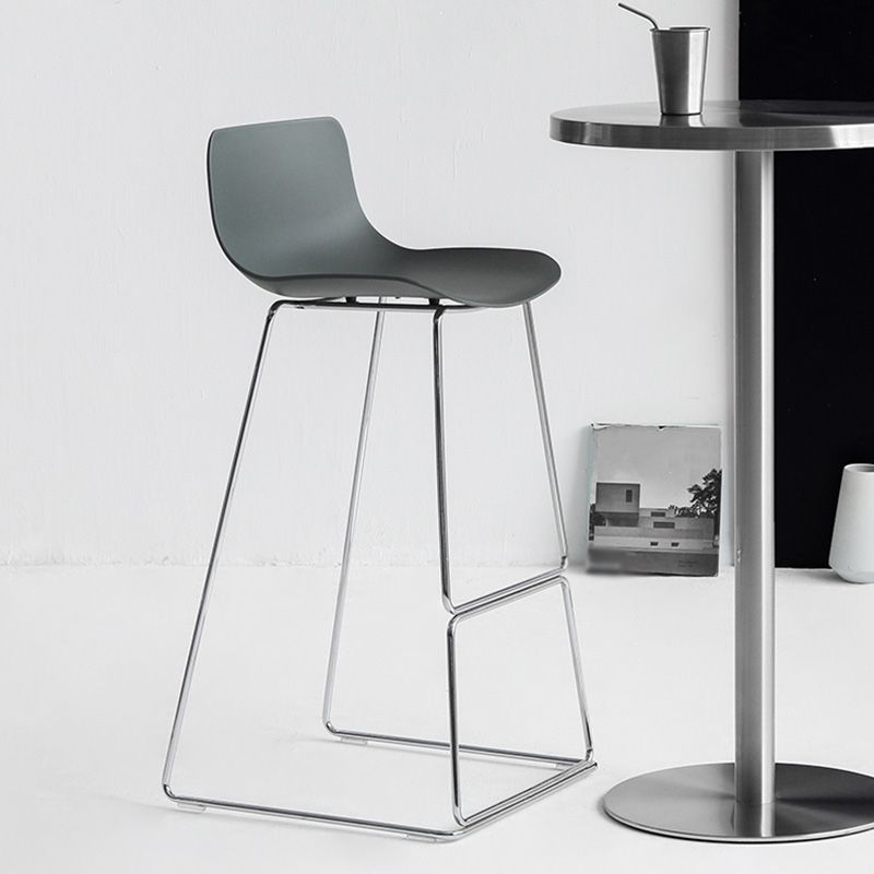Industrial Style Bar Stool Sled Legs PP Bucket Seat for Kitchen Bar Clearhalo 'Bar Furniture' 'Bar Stools' 'bar_stools' 'furn' 'furn_bar_stools' 'furniture_bar_stools' 'Kitchen & Dining Furniture' 'kitchen&dining_furn' 'kitchen' 'kitchen_furn' Furniture' 1200x1200_62003026-bf0f-425a-8f5e-716204c76afb