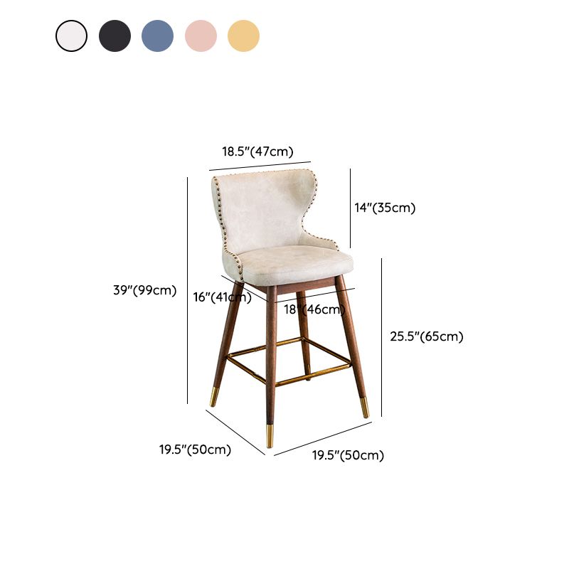 Low Back Dining Stools Bucket Armless Bar Stools with Wood Base Clearhalo 'Bar Furniture' 'Bar Stools' 'bar_stools' 'furn' 'furn_bar_stools' 'Furniture' 'Kitchen & Dining Furniture' 1200x1200_6201d161-fbd2-486d-bdc6-4e20e47a3f5a