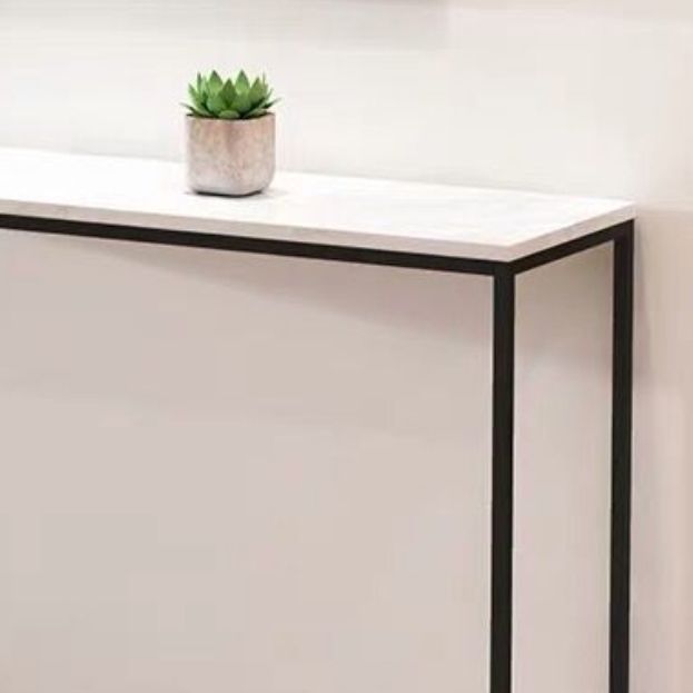 Tabella della console superiore in marmo per accento console Hall 29.53 "
