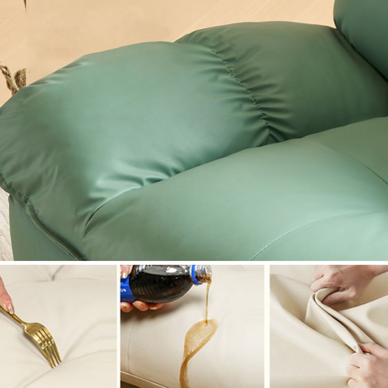 Tufted Faux Leather Recliner Chair Modern 44" Wide Single Reclining Chair with Storage Clearhalo 'Chairs & Seating' 'furn' 'furn_recliners' 'Furniture' 'Living Room Furniture' 'Recliners' 1200x1200_62053371-2de1-40fa-b5a2-292dd8e256df