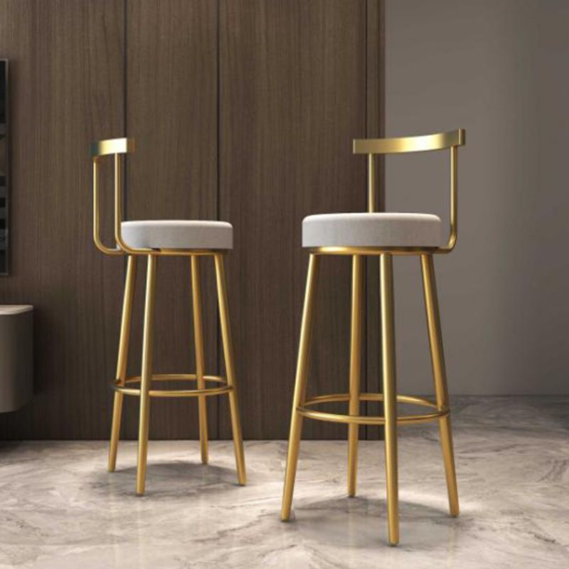 Tabouret de barre rond de repose-pied tissu tissu bas du dossier bas du bar pour Bristol