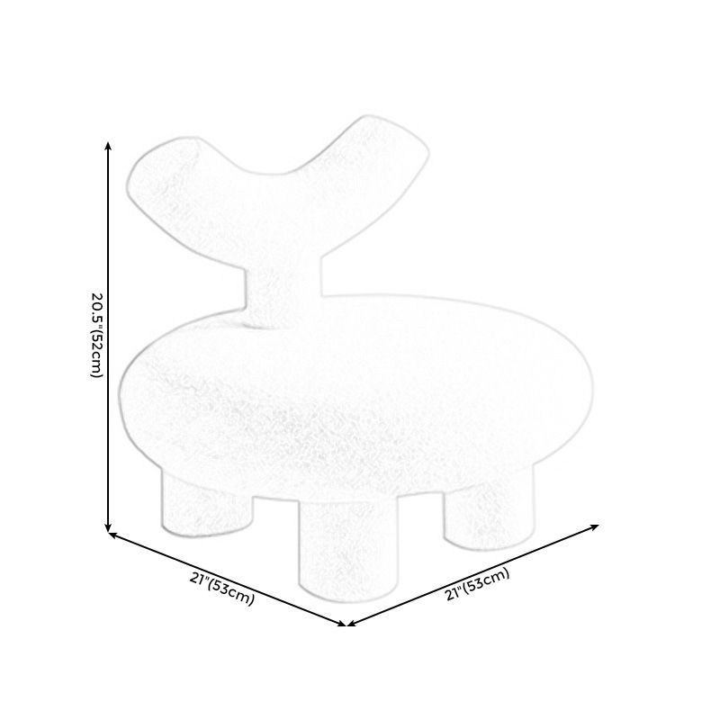 Wool Slipper Chair Modern Armless Slipper Chair for Living Room, Bedroom Clearhalo 'Accent Chairs' 'accent_chairs' 'Chairs & Seating' 'furn' 'furn_accent_chairs' 'Furniture' 'Living Room Furniture' 1200x1200_6206cf7b-f46f-4430-8876-fcebb5c91d1d