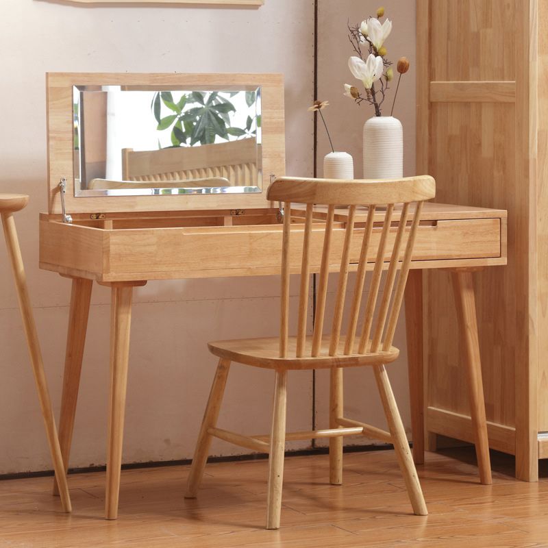 17.71 "Table de vanité de large avec tiroir table de maquillage en bois en bois