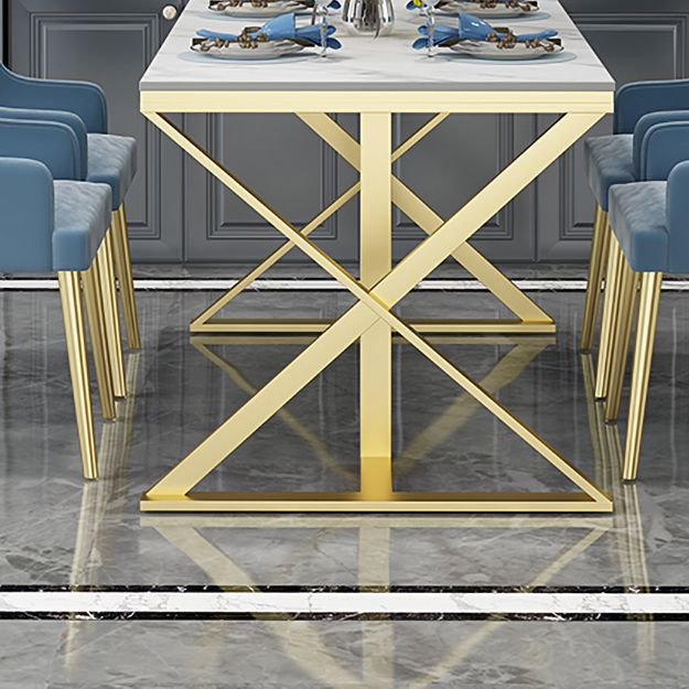 Glam Style 1/2/5 Pieces Dining Furniture Set Rectangle Dining Room Table Set Clearhalo 'Dining Room Sets' 'Dining Tables & Seating' 'dining_room_set' 'furn' 'furn_dining_room_set' 'Furniture' 'furniture_dining_room_set' 'Kitchen & Dining Furniture' 'kitchen&dining_furn' 'kitchen' 1200x1200_620917a1-0a22-4eba-8abf-b865d8586a04