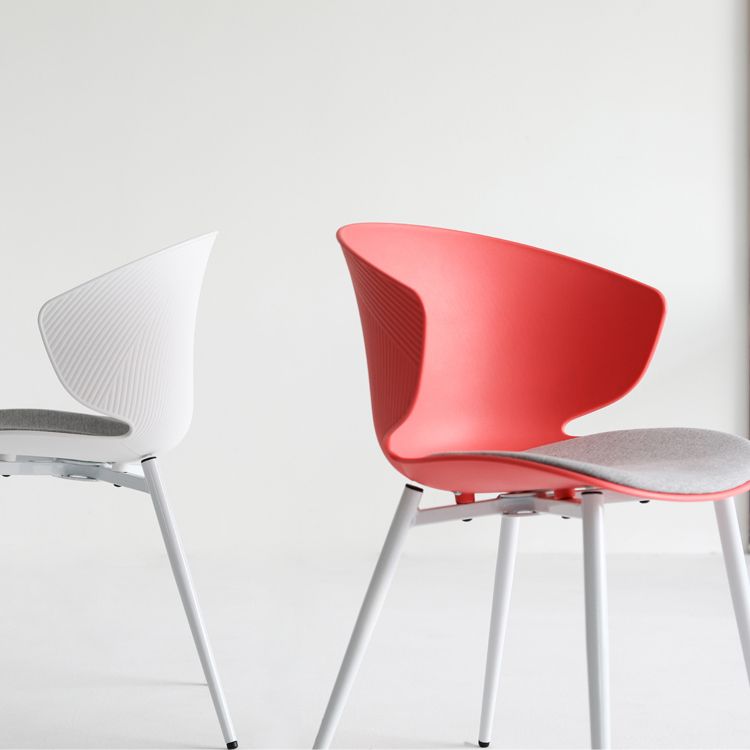 Contemporary Style Dining Chair Armless Wingback Side Chairs with Metal Legs Clearhalo ' kitchen&dining_furn' 'Dining Chairs' 'Dining Tables & Seating' 'dining_chair' 'furn' 'furn_dining_chair' 'Furniture' 'furniture_dining_chair' 'Kitchen & Dining Furniture' 'kitchen' 1200x1200_620a4369-be56-4510-adaf-c58d234dd9ac