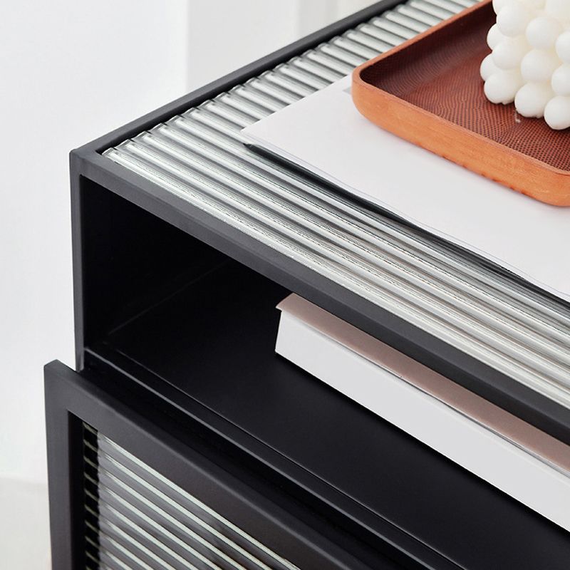 Industrial Bedside Cabinet Open Storage Bed Nightstand for Bedroom Clearhalo 'Bedroom Furniture' 'furn' 'furn_night_stand' 'Furniture' 'night_stand' 'Nightstands' 1200x1200_620a98a5-1afc-4eab-9f96-c7abd1c2d01a